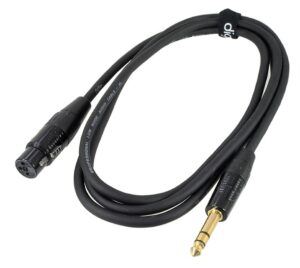 Câble Digiflex XLR femelle à 1/4" (6.3 mm) TRS mâle stéréo de 6 pieds