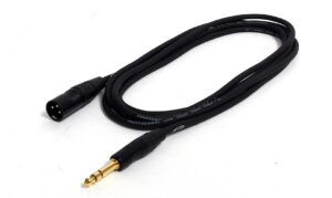 Câble Digiflex XLR male à 1/4" (6.3 mm) TRS mâle stéréo de 10 pieds