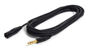 Câble Digiflex XLR male à 1/4" (6.3 mm) TRS mâle stéréo de 20 pieds