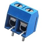 Bornier à vis à 2 contacts 300V 16 ampères