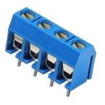 Bornier à vis à 4 contacts 300V 16 ampères