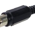 Connecteur RCA femelle noir à souder