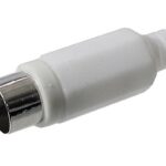 Connecteur RCA mâle blanc à souder