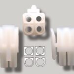 Prise molex mâle à 4 contacts 0.093’’
