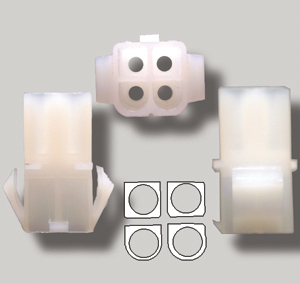 Prise molex femelle à 4 contacts 0.093’’