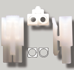 Prise molex mâle à 2 contacts 0.093’’