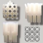 Prise molex mâle à 9 contacts 0.093’’