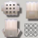 Prise molex femelle à 9 contacts 0.093’’