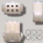 Prise molex femelle à 6 contacts 0.093’’