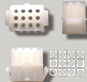 Prise molex femelle à 12 contacts 0.093’’
