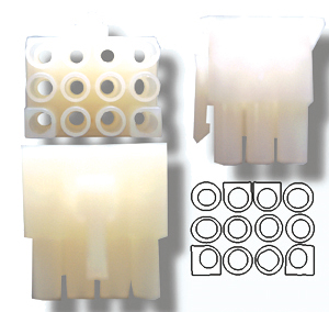 Prise molex mâle 12 contacts  0.100