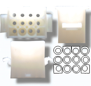 Prise molex femelle 12 contacts  0.100