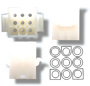 Prise molex femelle 9 contacts  0.100