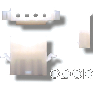 Prise molex femelle 4 contacts  0.100