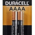 Paquet de 2 piles AAAA Duracell Alcaline