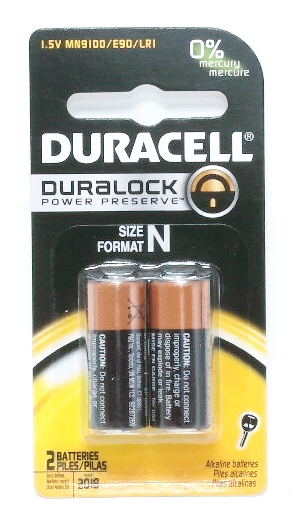 Paquet de 2 piles Duracell de type N alcaline