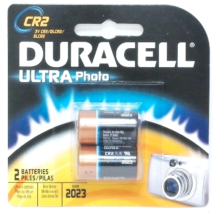 Paquet de 2 piles Duracell CR2 au lithium