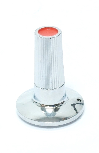 Bouton de potentiomètre en plastique chromé