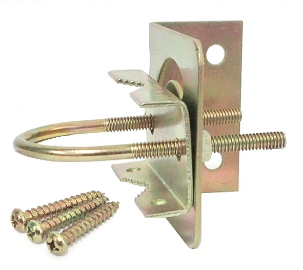 Fixation pivotante pour mât d'antenne 1 1/2"
