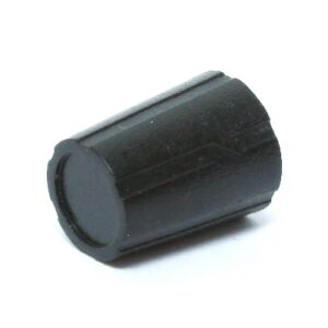 Bouton de contrôle en plastique noir