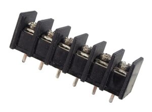 Bornier à souder 300V  25 ampères - 6 contacts