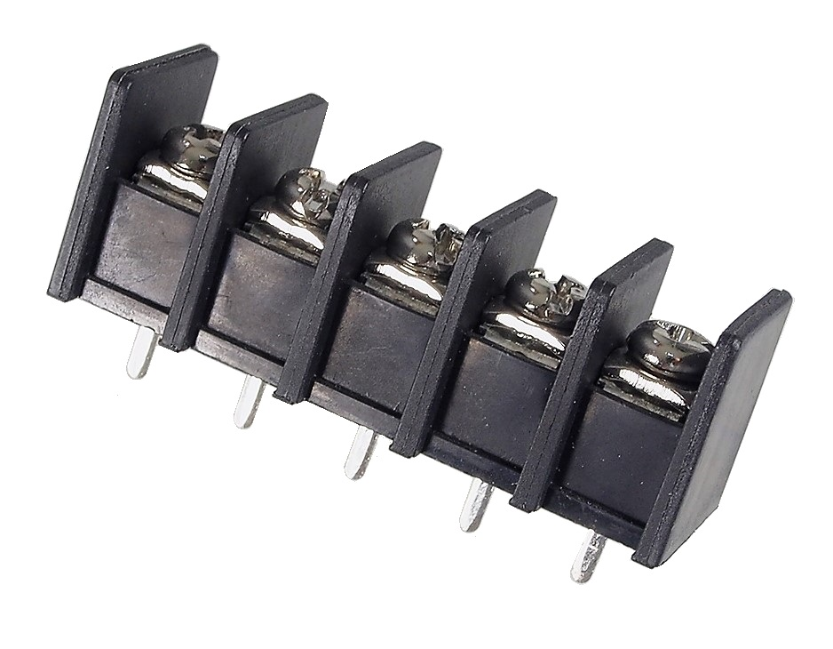Bornier à souder 300V  25 ampères - 5 contacts