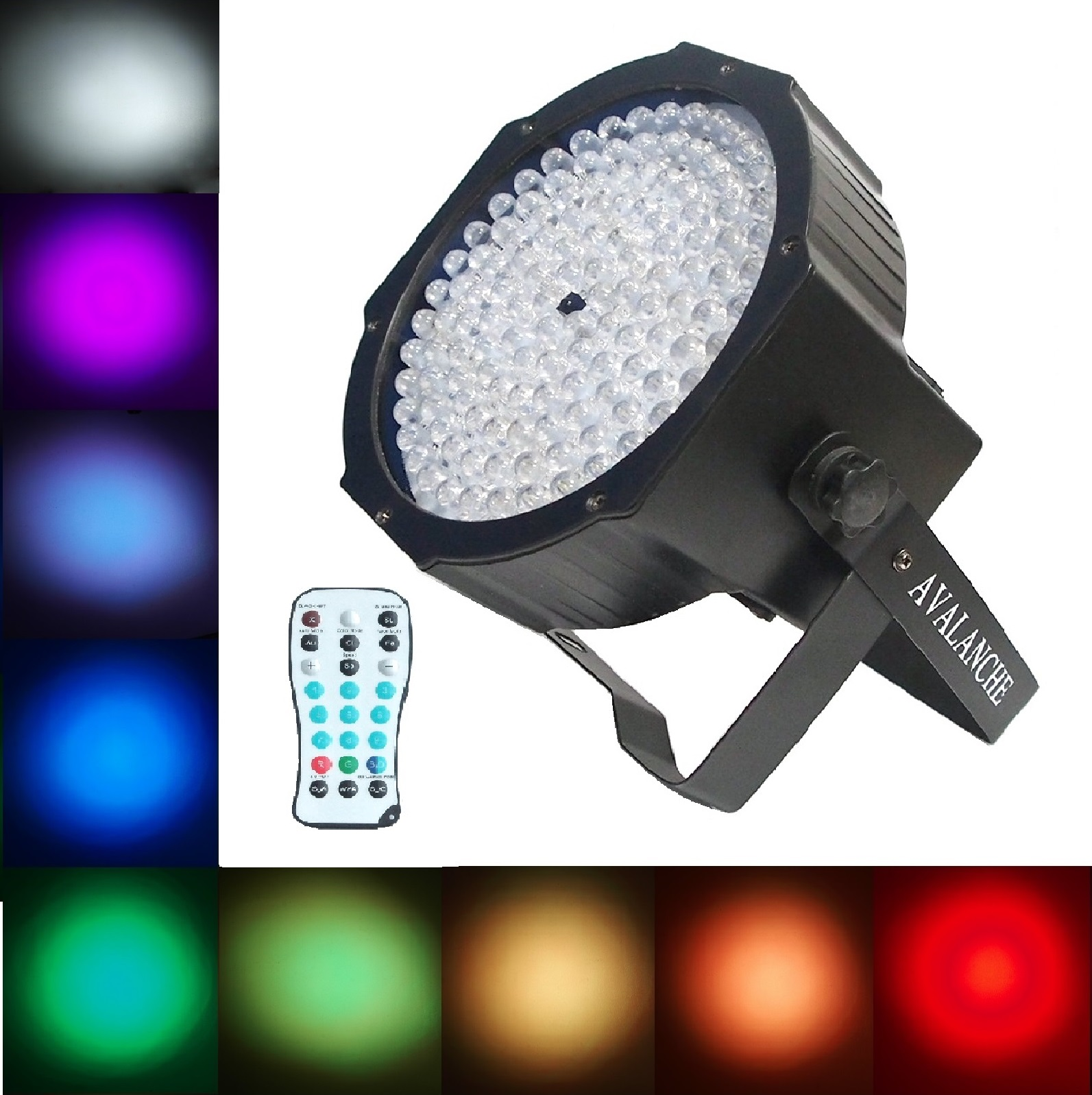 Mini PAR de 130 DELs (RGBW) de 10 mm - 15 degrés