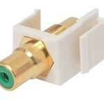 Connecteur RCA Keystone femelle - Vert