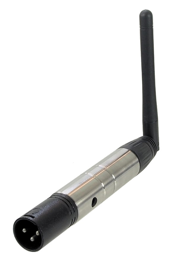 Émetteur DMX sans fil avec fiche XLR mâle