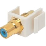 Connecteur RCA Keystone femelle - Bleu