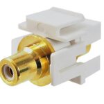 Connecteur RCA Keystone femelle - Blanc
