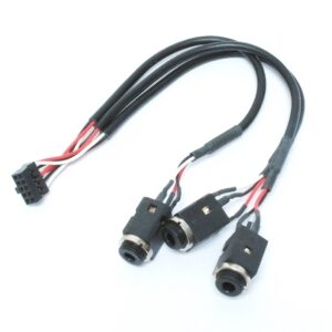 Connecteurs audio avec branchement à la carte