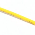Gaine thermorétractable jaune - 1/16" (1.5 mm) shrink
