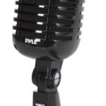 Microphone rétro de couleur noir