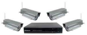 Enregistreur NVR avec 4 caméras IP WIFI 720P 1 MP