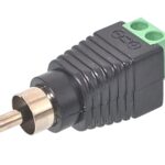 Connecteur RCA mâle avec connection à visser sans soudure