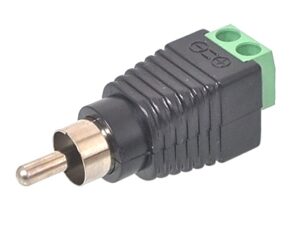 Connecteur RCA mâle avec connection à visser sans soudure