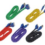 Câble de recharge  pour i-phone 4 de couleur variés avec lumière logo qui s'allume lorsqu'il est en charge