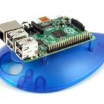 raspberry pi  plate-forme translucide bleu
