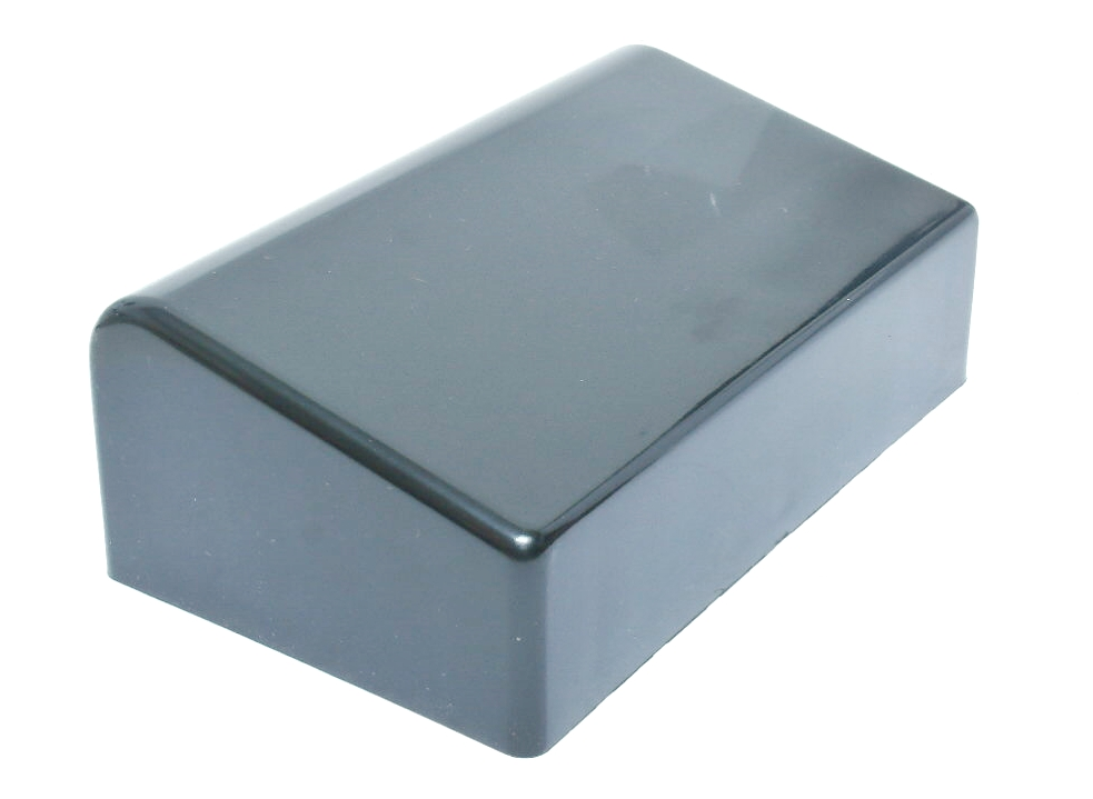 Boîtier Hammond 1595CBK - 6.3" x 3.8" x 2.3