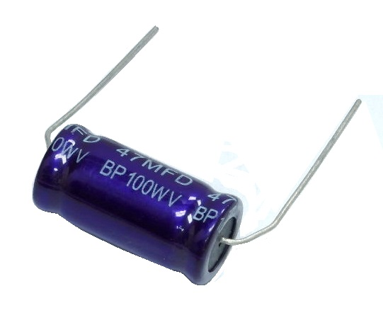 Condensateur non polarisé / 47 uF - 100 Volts