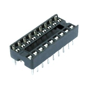 Support pour circuit intégré à 18 contacts