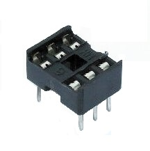 Support pour circuit intégré à 6 contacts