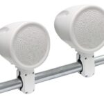 Haut-parleur marin montage sur rail blanc de 6,5''