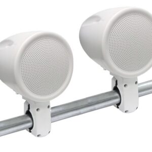 Haut-parleur marin montage sur rail blanc de 6,5''