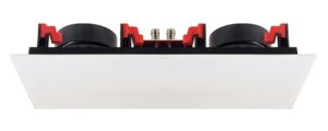 Haut-parleur rectangulaire à encastrer, blanc