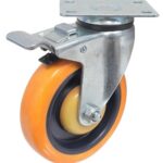 Roulette pivotante avec frein -  5'' (126 mm)