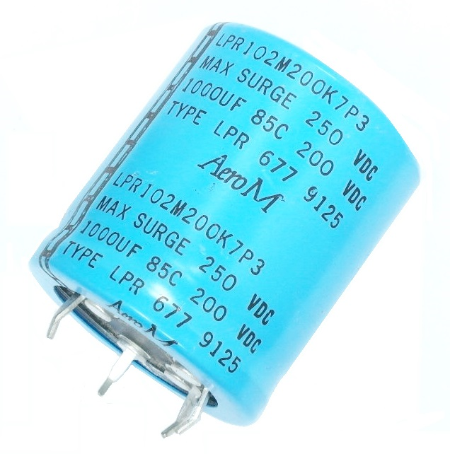 Condensateur polarisé  1000 μF à 200 VDC