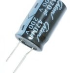 Condensateur polarisé  470 µF à 200 VDC 105°C