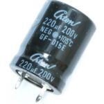 Condensateur polarisé 220 µF à 200 VDC